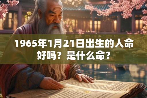 1965年1月21日出生的人命好吗？是什么命？