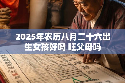 2025年农历八月二十六出生女孩好吗 旺父母吗