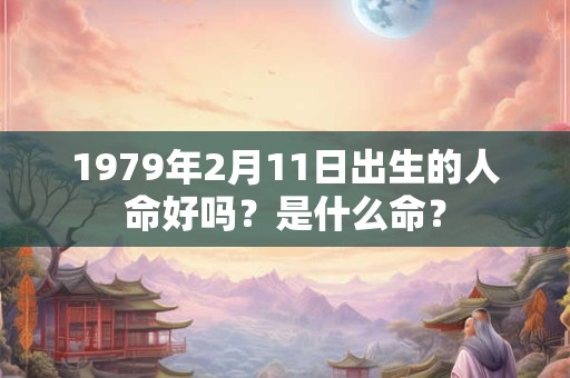 1979年2月11日出生的人命好吗？是什么命？