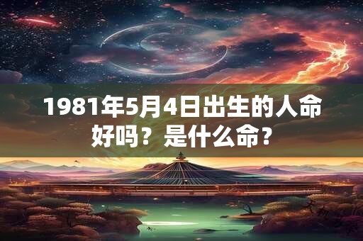 1981年5月4日出生的人命好吗？是什么命？