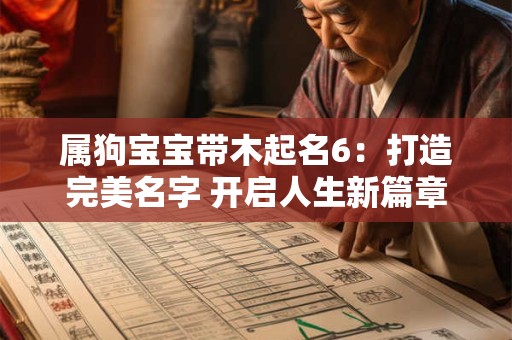 属狗宝宝带木起名6：打造完美名字 开启人生新篇章