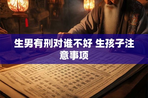 生男有刑对谁不好 生孩子注意事项