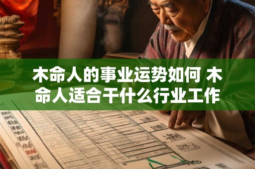 木命人的事业运势如何 木命人适合干什么行业工作