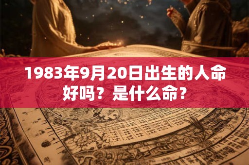 1983年9月20日出生的人命好吗？是什么命？