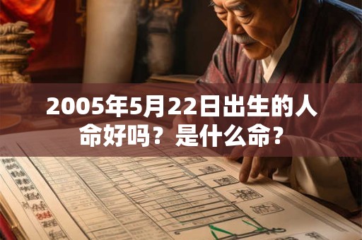 2005年5月22日出生的人命好吗？是什么命？