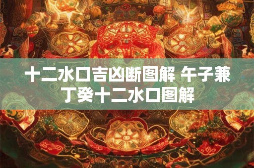 十二水口吉凶断图解 午子兼丁癸十二水口图解