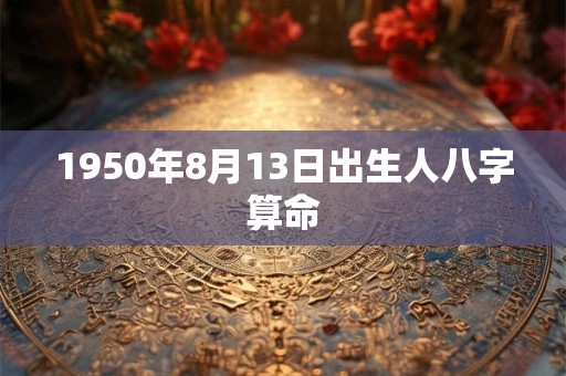 1950年8月13日出生人八字算命