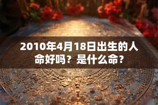 2010年4月18日出生的人命好吗？是什么命？