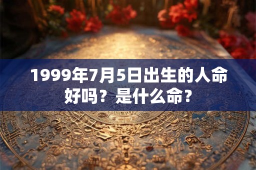 1999年7月5日出生的人命好吗？是什么命？