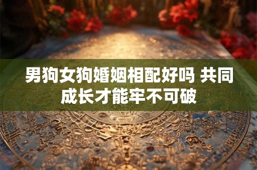 男狗女狗婚姻相配好吗 共同成长才能牢不可破