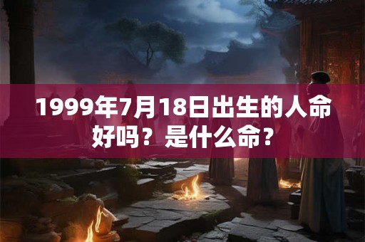 1999年7月18日出生的人命好吗？是什么命？