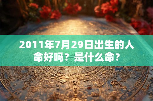 2011年7月29日出生的人命好吗？是什么命？