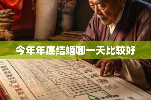今年年底结婚哪一天比较好