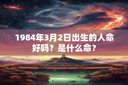 1984年3月2日出生的人命好吗？是什么命？