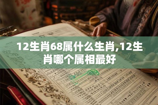 12生肖68属什么生肖,12生肖哪个属相最好
