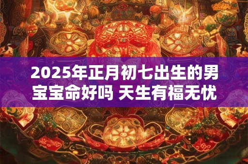 2025年正月初七出生的男宝宝命好吗 天生有福无忧无虑
