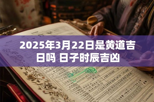 2025年3月22日是黄道吉日吗 日子时辰吉凶