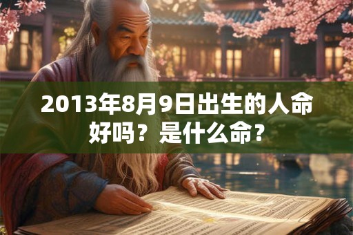2013年8月9日出生的人命好吗?是什么命? 2013年8月9日出生的人命好吗?是什么命?