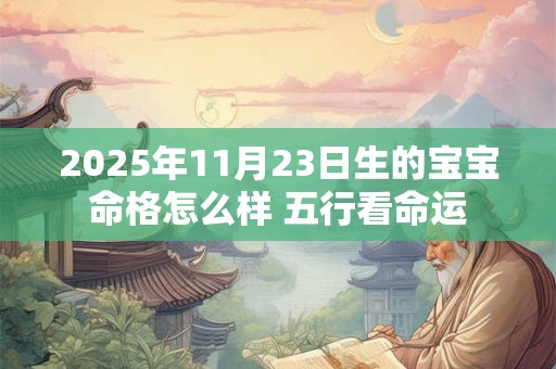 2025年11月23日生的宝宝命格怎么样 五行看命运
