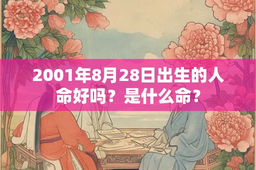 2001年8月28日出生的人命好吗？是什么命？