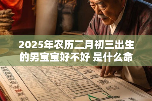 2025年农历二月初三出生的男宝宝好不好 是什么命