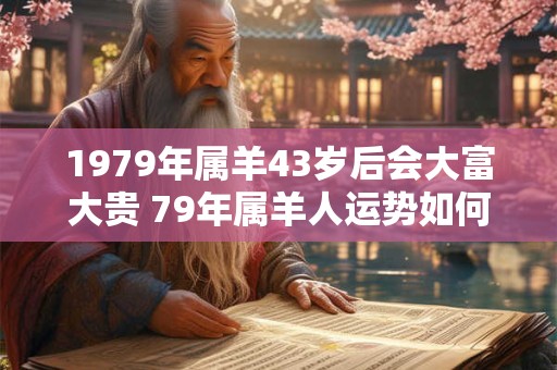 1979年属羊43岁后会大富大贵 79年属羊人运势如何
