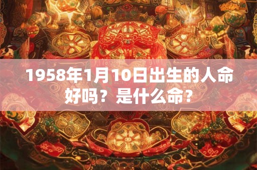 1958年1月10日出生的人命好吗？是什么命？