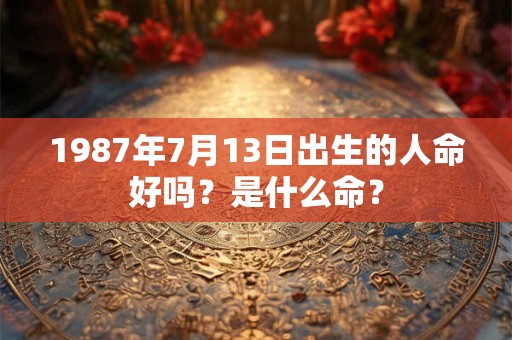 1987年7月13日出生的人命好吗？是什么命？