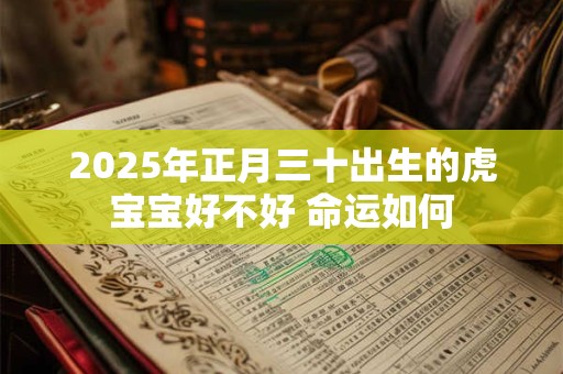 2026年正月三十出生的虎宝宝好不好 命运如何