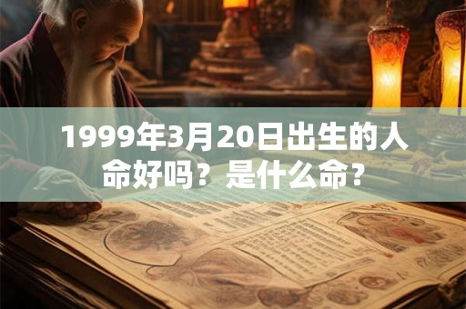 1999年3月20日出生的人命好吗？是什么命？