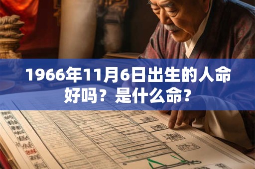 1966年11月6日出生的人命好吗？是什么命？
