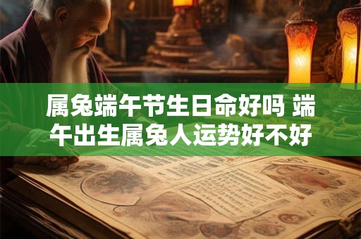 属兔端午节生日命好吗 端午出生属兔人运势好不好