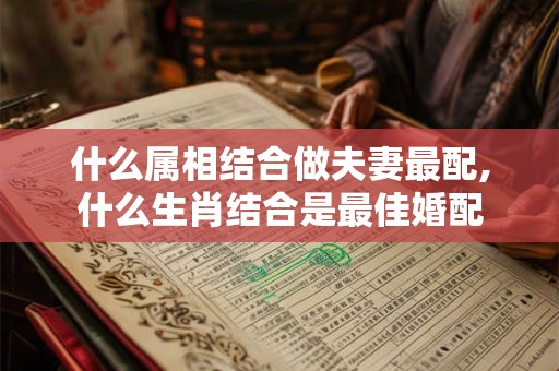 什么属相结合做夫妻最配,什么生肖结合是最佳婚配
