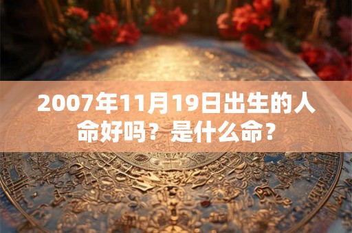 2007年11月19日出生的人命好吗？是什么命？