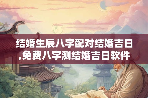 结婚生辰八字配对结婚吉日,免费八字测结婚吉日软件