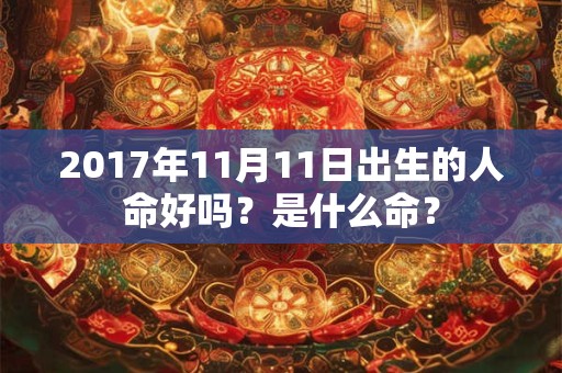 2017年11月11日出生的人命好吗？是什么命？