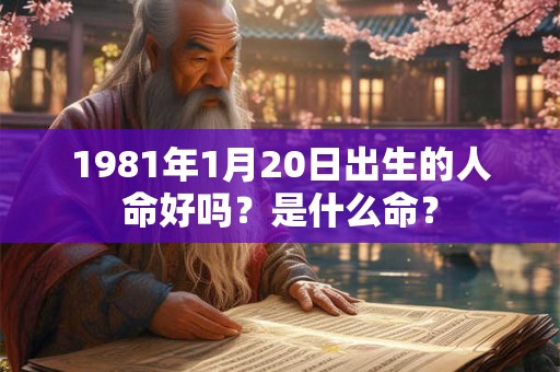 1981年1月20日出生的人命好吗？是什么命？