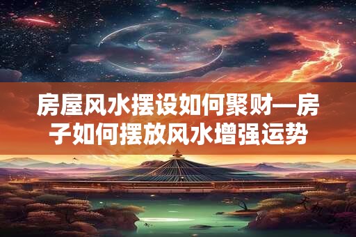 房屋风水摆设如何聚财—房子如何摆放风水增强运势