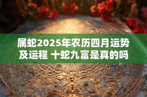属蛇2025年农历四月运势及运程 十蛇九富是真的吗