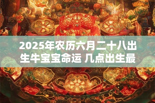 2025年农历六月二十八出生牛宝宝命运 几点出生最吉利