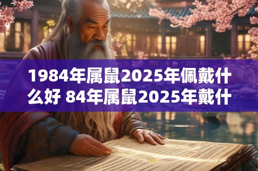 1984年属鼠2025年佩戴什么好 84年属鼠2025年戴什么转运