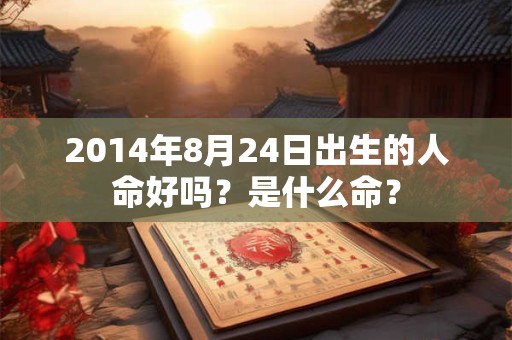 2014年8月24日出生的人命好吗？是什么命？