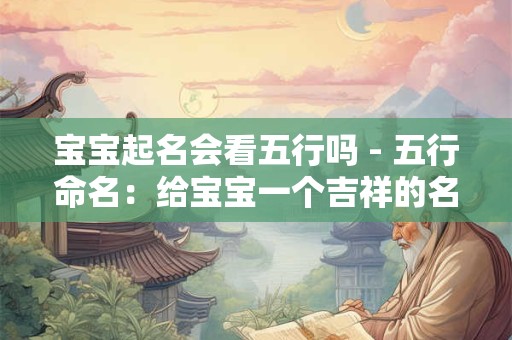 宝宝起名会看五行吗 - 五行命名:给宝宝一个吉祥的名字 宝宝起名会看五行吗 - 五行命名:给宝宝一个吉祥的名字