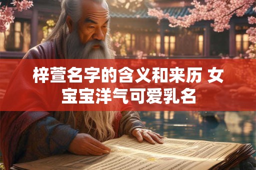 梓萱名字的含义和来历 女宝宝洋气可爱乳名