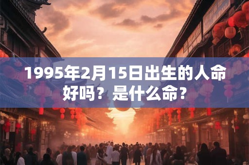 1995年2月15日出生的人命好吗？是什么命？
