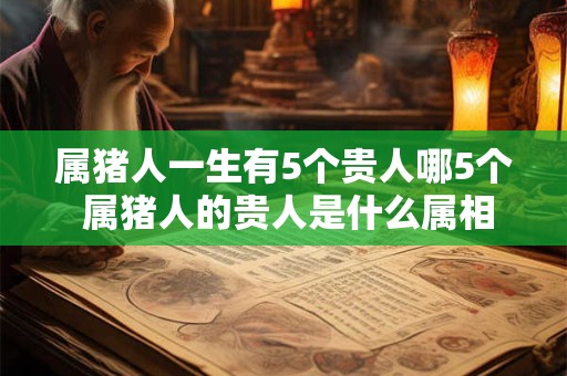 属猪人一生有5个贵人哪5个 属猪人的贵人是什么属相