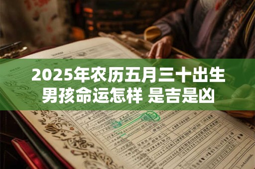 2025年农历五月三十出生男孩命运怎样 是吉是凶