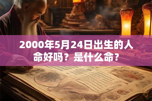 2000年5月24日出生的人命好吗？是什么命？