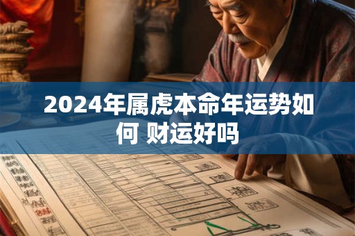 2024年属虎本命年运势如何 财运好吗