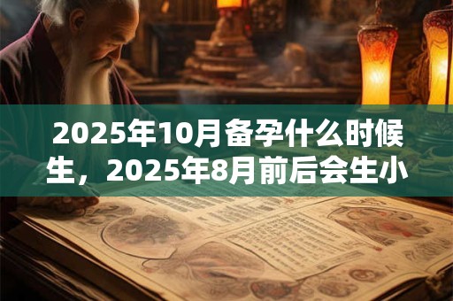 2025年10月备孕什么时候生,2025年8月前后会生小孩 2025年10月备孕什么时候生,2025年8月前后会生小孩